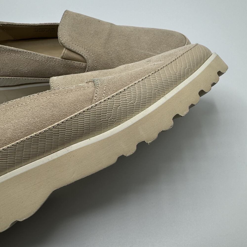 DONALD PLINER Conner Women Beige Nude Leather Suede Chunky Loafers Size 7 - Picture 7 of 9